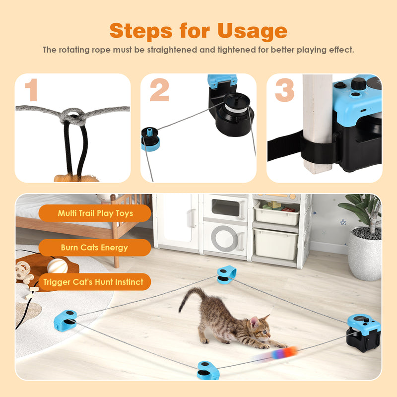 Advwin Interactive Cat Toy Treadmill for Indoor Cats