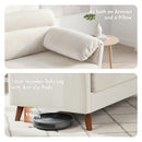 Advwin 2-Seater Velvet Fabric Loveseat Sofa 120cm