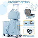 Advwin Kids 20" Ride On Suitcase w/ 12" Travel Bag