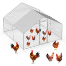 Advwin Large Metal Chicken Coop w/ Waterproof Cover