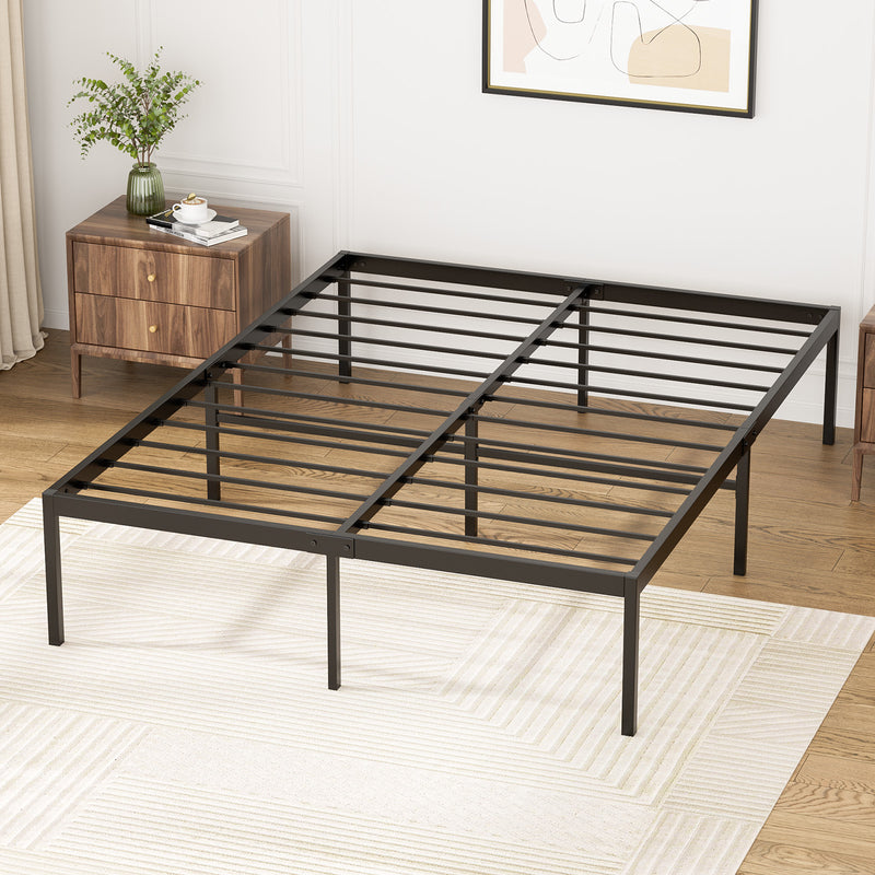 Advwin S/D/Q Metal Bed Frame with 20cm Springs Mattress
