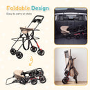 Advwin Double Layer Foldable Pet Stroller
