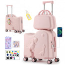 Advwin Kids 20" Ride On Suitcase w/ 12" Travel Bag