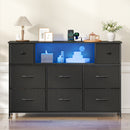 Advwin 8 Storage Drawers with LED & Charging Station
