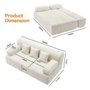 Advwin 2 in 1 Convertible Sofa Bed 3-Seater Futon Couch