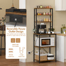 Advwin 6 Tiers Kitchen Bakers Rack with Power Outlet