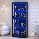 Advwin 7-Tier Display Cabinet with LED Light 180cm