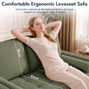 Advwin 2 Seater Corduroy Loveseat Sofa with Tufted Cushion