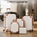 Advwin 2/3/5 Piece Hardside Luggage Set w/ 360° Spinner Wheels