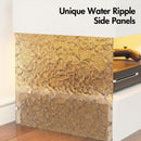 Advwin LED TV Unit 152cm with Water Corrugated Side Panels