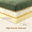 Advwin Folding Sofa Bed  Fold Out Corduroy Sleeper Couch