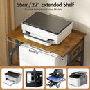 Advwin Large Mobile Printer Stand with Charging Station