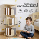 Advwin 3-Tier Rotating Corner Bookshelf 95.5cm