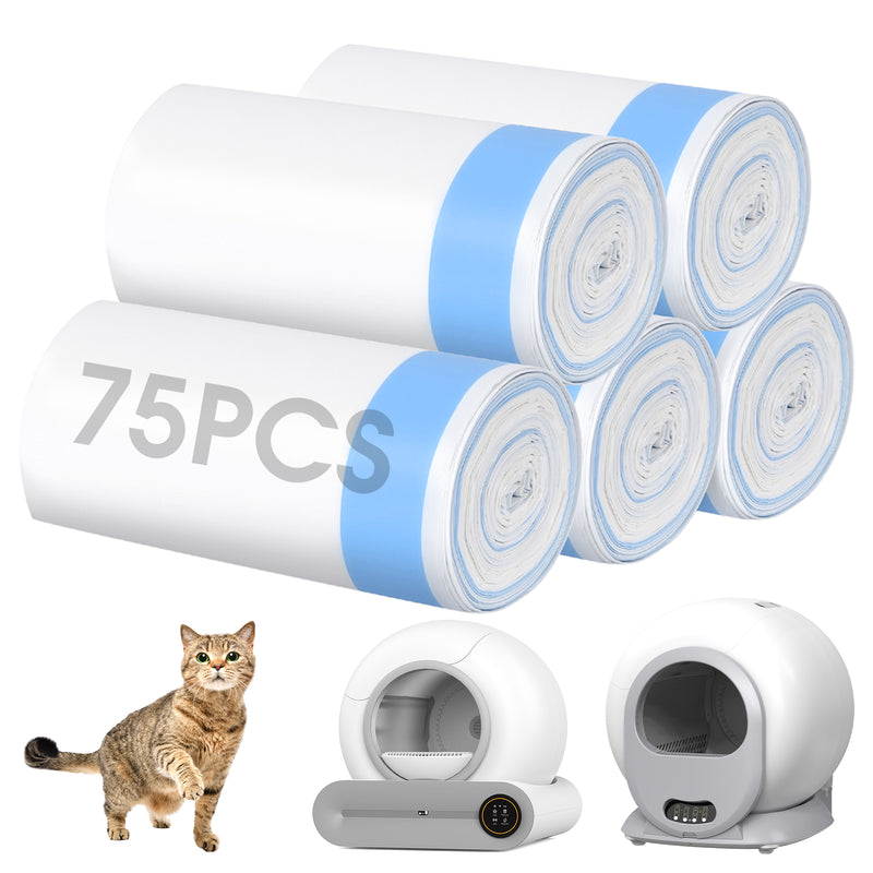 Advwin Waste Bags for Cat Litter Box 75 Count