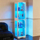 Advwin 4 Tier LED Glass Display Cabinet 160cm