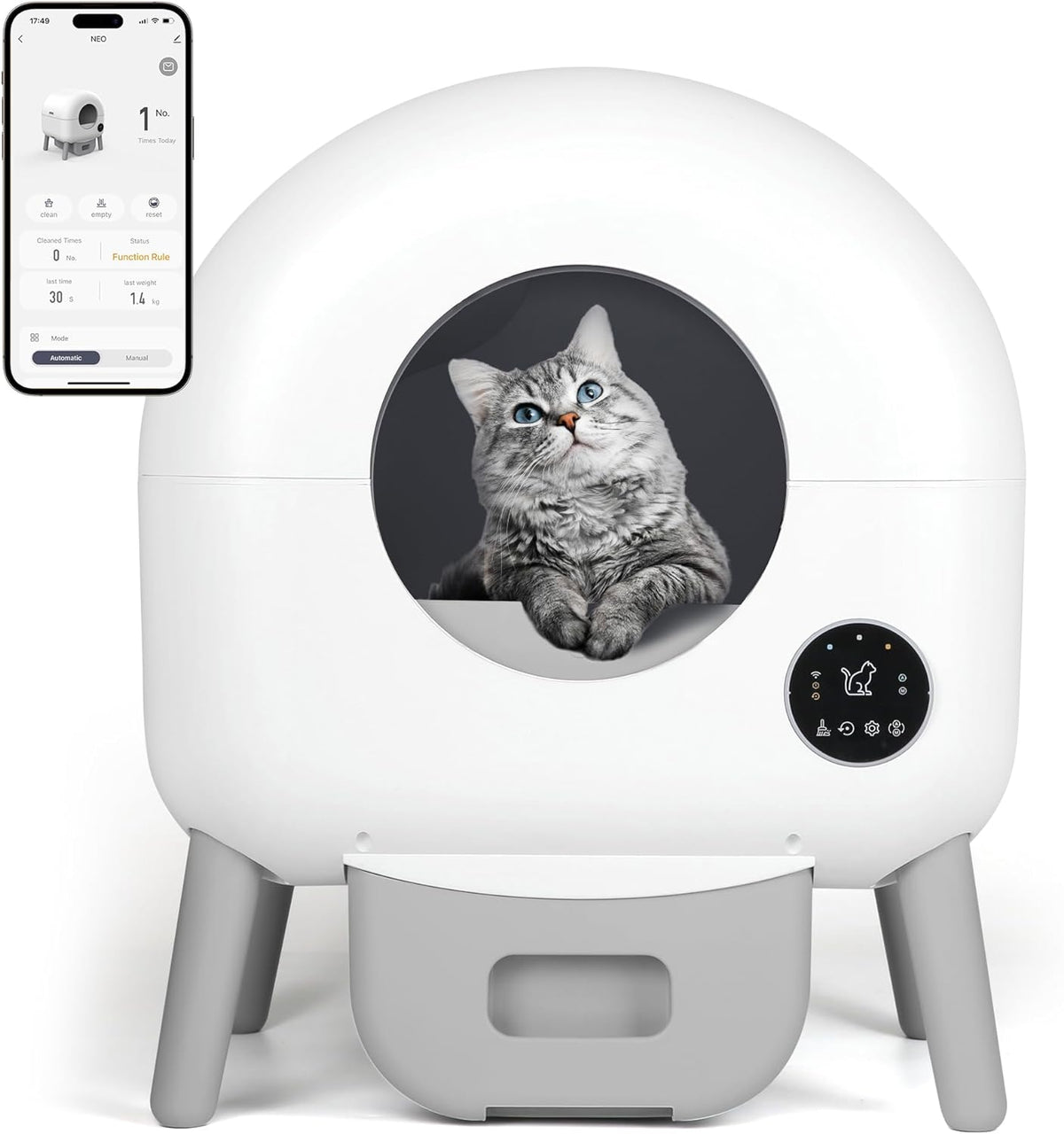 Advwin Smart Cat Litter Box Automatic Self Cleaning