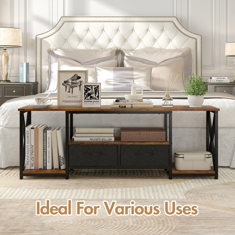 Advwin 160cm TV Cabinet Entertainment Unit with Storage