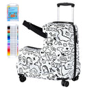 Advwin Kids Ride On Luggage Graffiti Toddler Luggage
