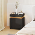 Advwin Bedside Table 2 Drawers With Nightstand LED