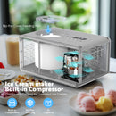 Advwin Ice Cream Maker with Built-in Compressor