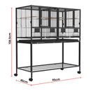 Advwin Bird Cage 2in1 Large Cage Wheel w/Brake