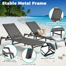 Advwin 2Pcs Chaise Lounge Outdoor Chairs