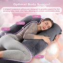 Advwin 55" U Shaped Pregnant Pillow Full Body Support
