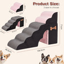 Advwin 2 in 1 High Pet Stairs with Tunnel 6 Steps