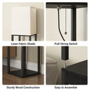 Advwin 3-Tier Floor Lamp Shelf Storage