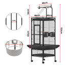 Advwin Bird Cage 153CM 2 Perches Aviary