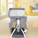 Advwin 3 in 1 Baby Bassinet 6 Height Adjustable