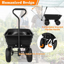 Advwin Garden Dump Cart with Steel Frame 250KG
