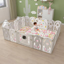 Advwin Foldable Baby PlayPen Grey