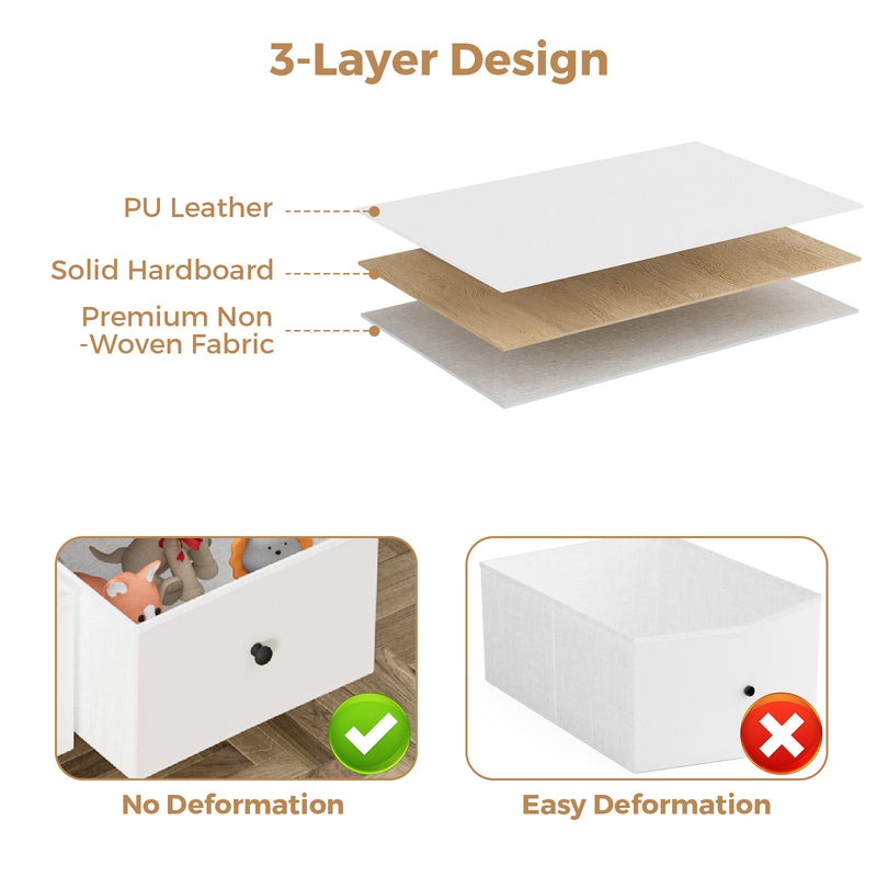 Advwin Baby Changing Table w/ 4 Storage Drawers