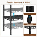 Advwin Portable Wardrobe w/ 5 Hang Rods & 6 Shelves