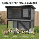 Advwin Rabbit Hutch 2 storey Wooden Pet Cage