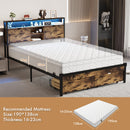 Advwin Double Bed Frame with Charging Station