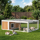 Advwin Wooden Rabbit Hutch Bunny Cage