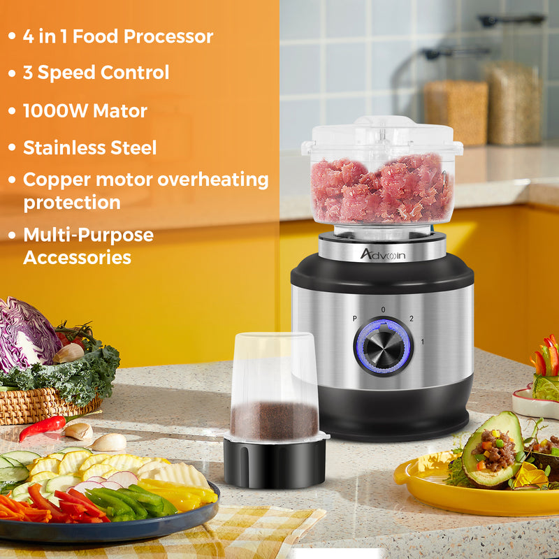 Advwin 4-in-1 Blender Chopper Filter Grinder