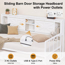 Advwin Single Metal Daybed Frame with Trundle White