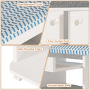Advwin Ironing Board on Wheels with Storage & Hanger Rod