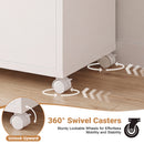 Advwin Ironing Board on Wheels with Storage & Hanger Rod