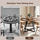 Advwin 107cm Round Dining Table 4-6 Seater