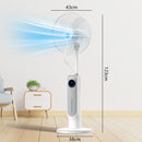 Advwin Misting Pedestal Fan with 4L Humidifier