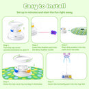 Advwin 3-in-1 Interactive Cat Toy w/ Butterfly & Feather Wand