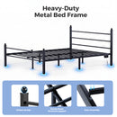 Advwin Metal Platform Bed Frame w/ Headboard Black (Pre-Order)