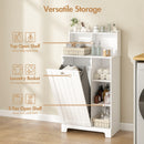 Advwin Tilt-Out Laundry Hamper Cabinet with Shelf