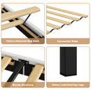 Advwin LED Floating Bed Frame w/ Adjustable Headboard King Single