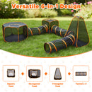 Advwin 6-in-1 Outdoor Cat Enclosure with Playhouse & Tents