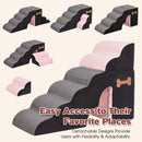 Advwin 2 in 1 High Pet Stairs with Tunnel 6 Steps